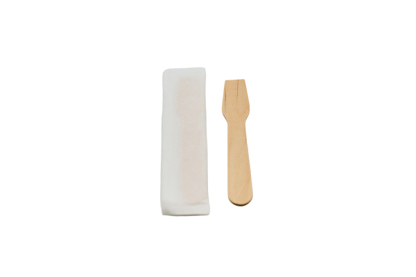 Eisspaten einzeln verpackt 9,5 cm Holz 1000Stk.