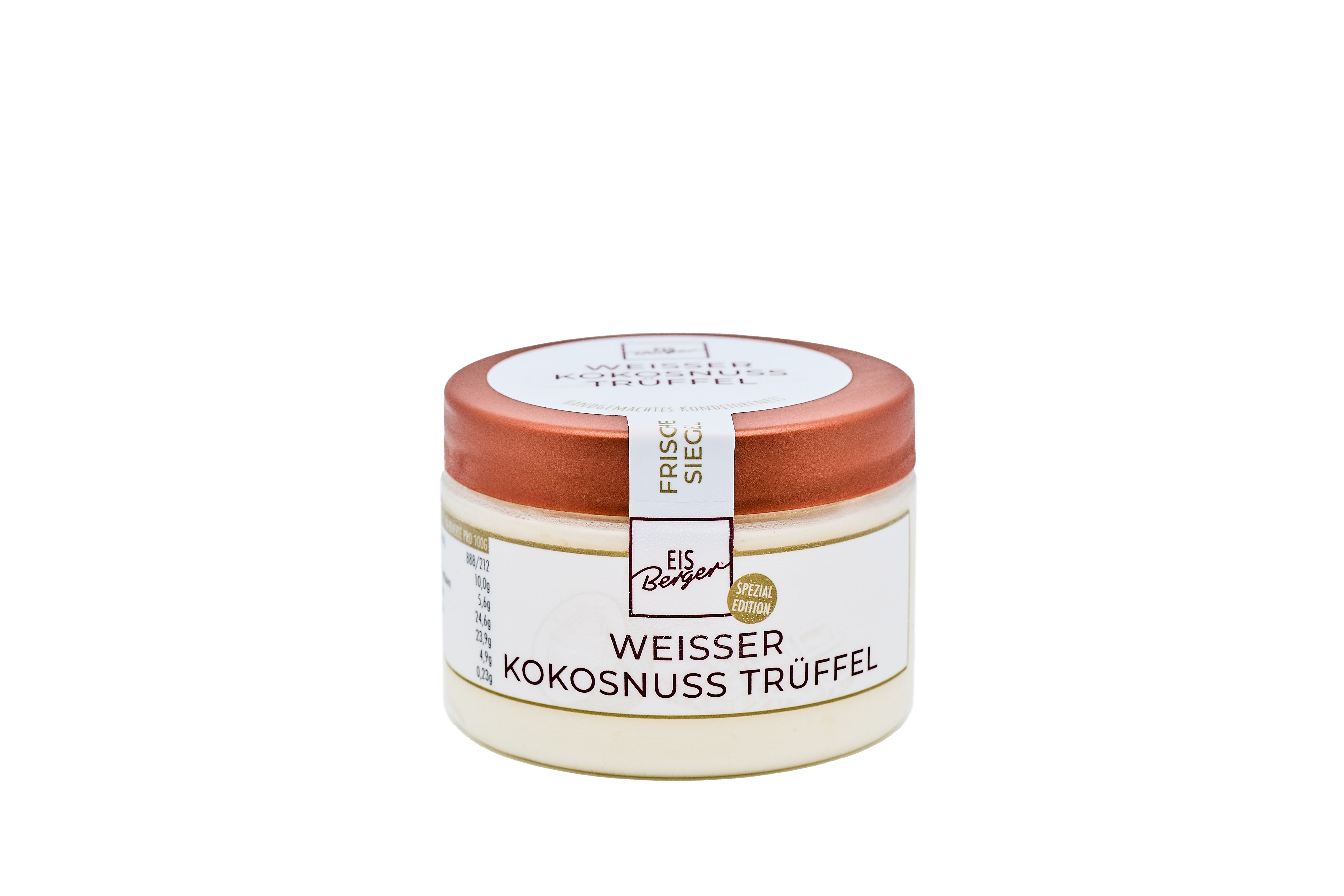 EisBerger Eisdose 150ml Weisser Kokosnuss Trüffel