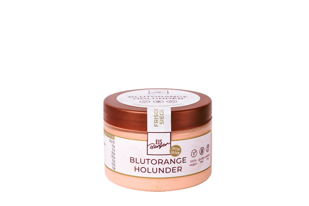 EisBerger Eisdose 150ml Blutorange-Holunder
