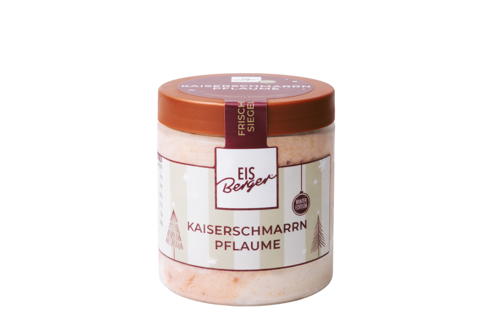 EisBerger Eisdose 250ml Kaiserschmarrn Pflaume