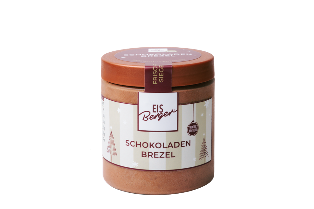 EisBerger Eisdose 250ml Schokoladen Brezel