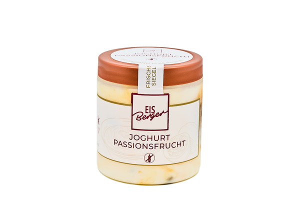 EisBerger Eisdose 250ml Joghurt Passionsfrucht