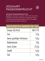 EisBerger Eisdose 250ml Joghurt Passionsfrucht