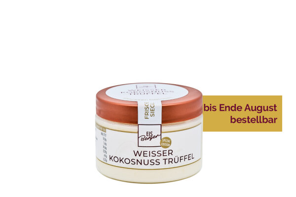 EisBerger Eisdose 150ml Weisser Kokosnuss Trüffel