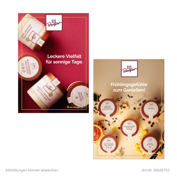 EisBerger Poster 2 Motive Vielfalt Frühling DIN A3