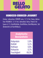 BELLO GELATO Eisdose 150ml Hundeeis-Erdbeer-Joghurt