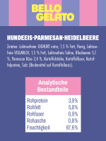 BELLO GELATO Eisdose 150ml Hundeeis-Blaubeer-Parmesan