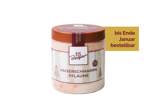 EisBerger Eisdose 250ml Kaiserschmarrn Pflaume