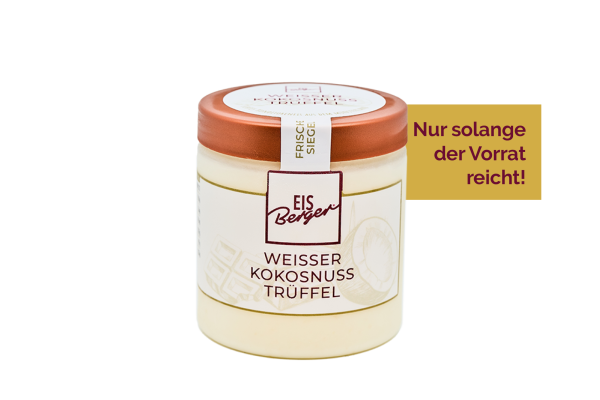 EisBerger Eisdose 250ml Weisse Kokosnuss