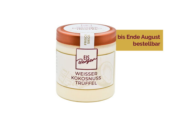 EisBerger Eisdose 250ml Weisser Kokosnuss Trüffel