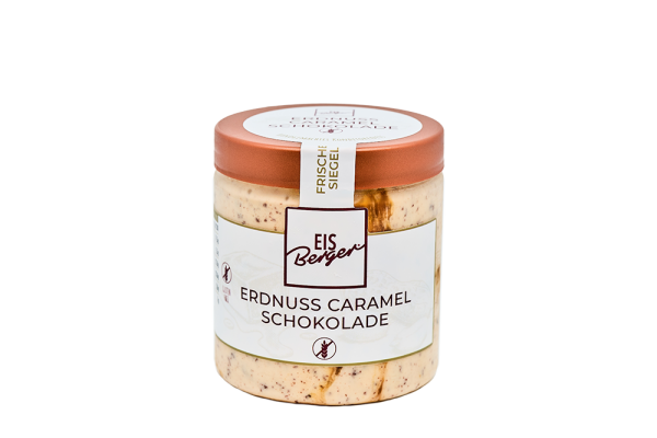 EisBerger Eisdose 250ml Erdnuss Caramel Schokolade