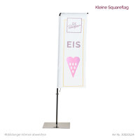 EisBerger Beachflag Motiv Eis Klein inkl. Bodenplatte